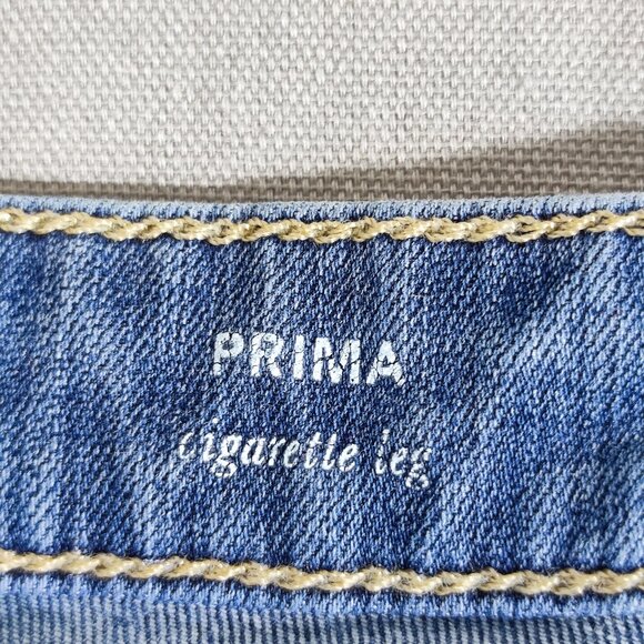 AG Adriano Goldschmied jeans women's size 32R denim blue Prima Cigarette leg - Picture 7 of 15